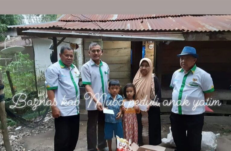 Badan Amil Zakat Nasional kabupaten Musi Banyuasin Salurkan Sembako Untuk Masyarakat tidak Mampu