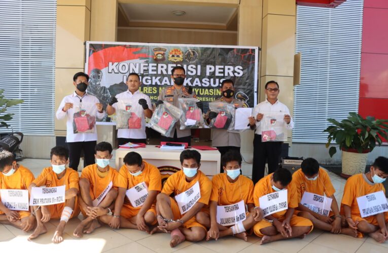 9 Pembunuhan Bayaran Diamankan Polres Musi Banyuasin