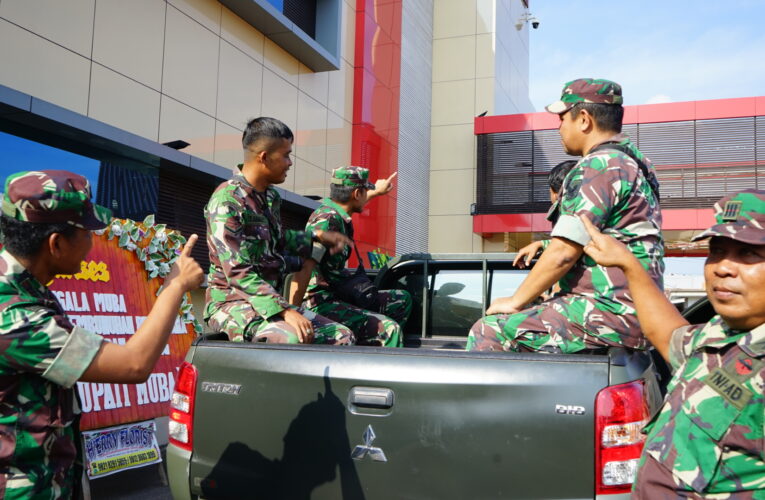 Kodim 0401 Musi Banyuasin Kepung Polres Musi Banyuasin