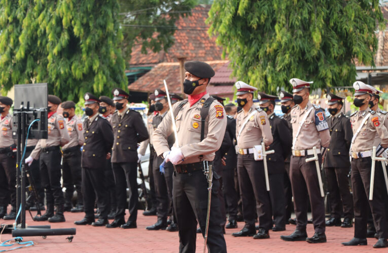 Moment Peringatan HUT Bhayangkara ke 76 di kabupaten Musi Banyuasin