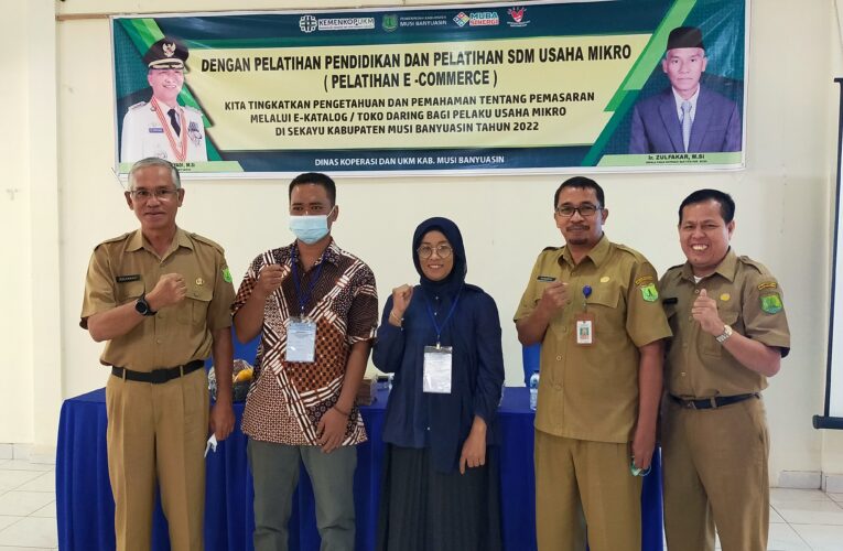 Wujudkan UMKM Muba Melek Djital  Dinas Koperasi UKM  adakan Pelatihan  E -Katalaog dan  toko daring