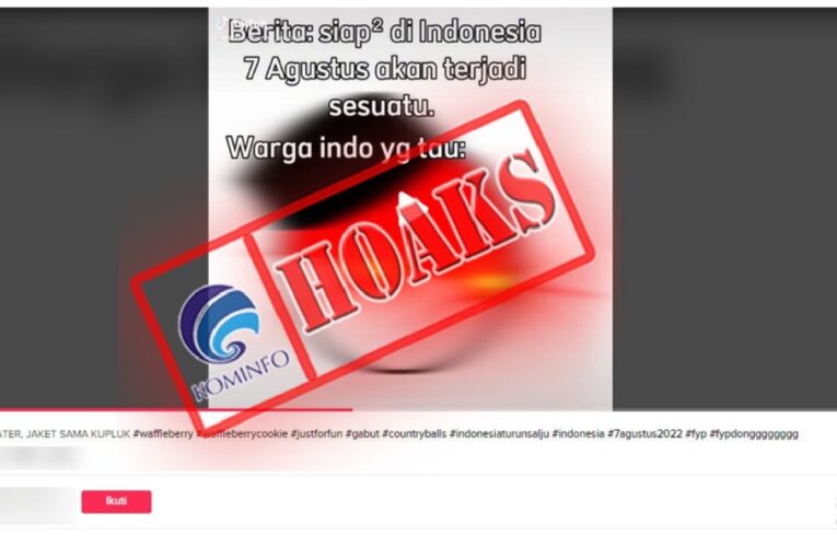 [HOAKS] Hujan Salju di Indonesia pada 7 Agustus 2022