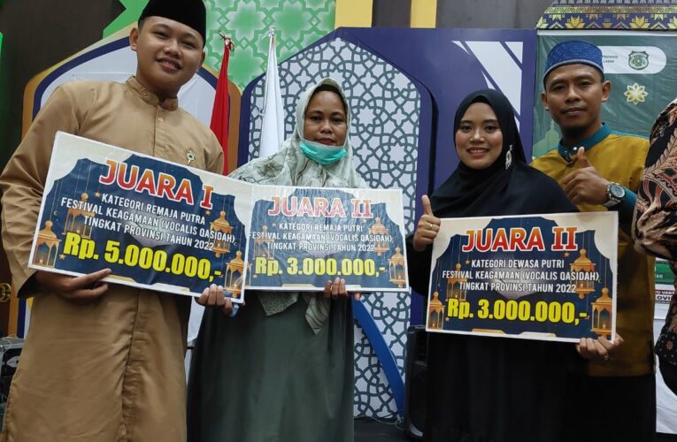 Momentum Tahun Baru Islam, Muba Borong Juara Festival Qosidah Level Provinsi