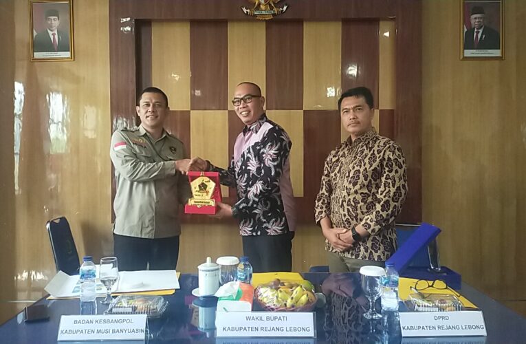 Kesbangpol Muba Terima Kunjungan Wakil Bupati dan  Ketua Dewan Perwakilan Rakyat Daerah Kabupaten Rejang Lebong