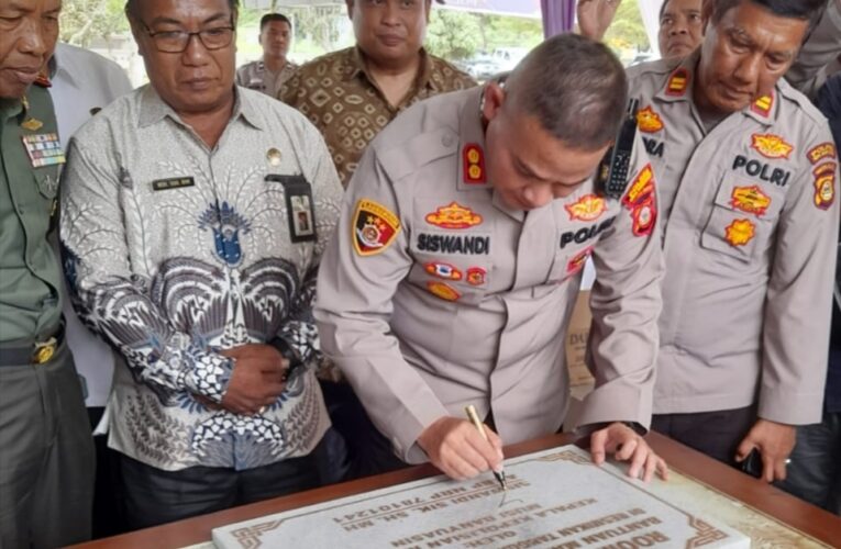RCB Polsek Lais Diresmikan, Kapolres MUBA Apresiasi Kinerja Kapolsek Lais