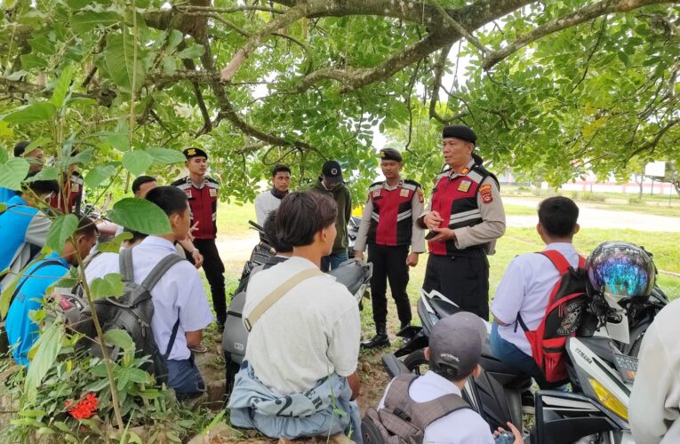 Cegah Kenakalan Remaja Polres Musi Banyuasin personil sat samapta Lakukan Patroli Preventif”Sabhara sahabat kita”
