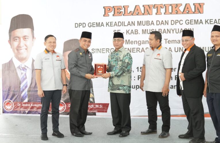 Gema Keadilan Kabupaten Muba Resmi Dilantik, Ini Pesan Pj Bupati
