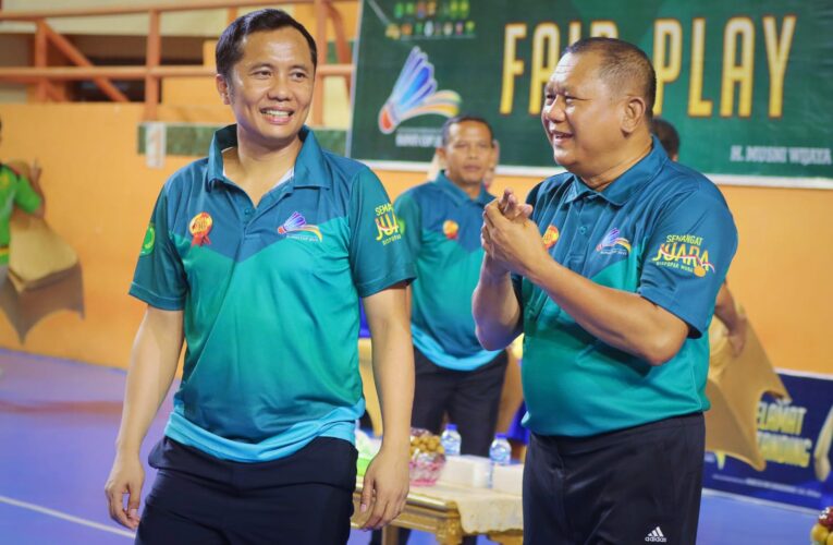 Pj Sekda Muba Buka Kejurda Bulutangkis Bupati Cup 2022