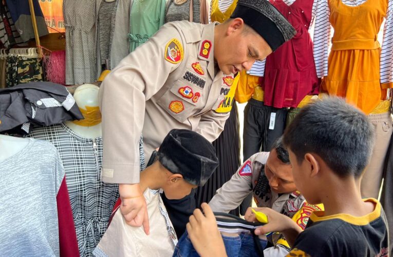 Sambutan Lebaran IdulFitri 1444 H Kapolres Muba Ajak Anak Panti Elnusa Beli Baju baru