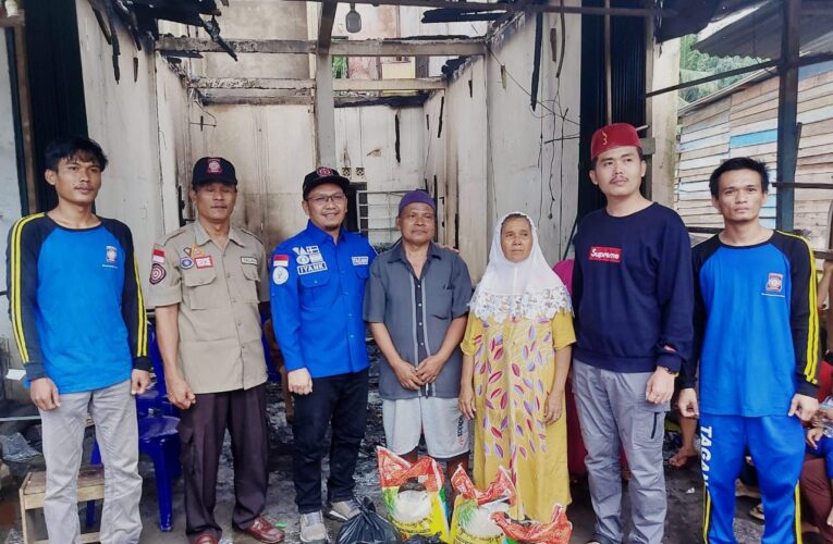 Beri Perhatian Korban Kebakaran di Tungkal Jaya, Pemkab Muba Beri Bantuan Paket Sembako