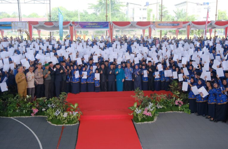 Pj Bupati Muba Apriyadi Mahmud Lantik 845 Guru PPPK