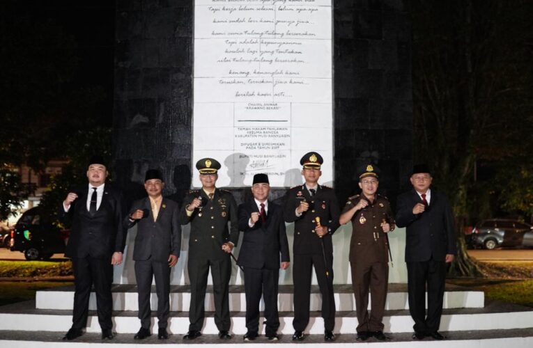 Pj Bupati Bersama Forkopimda Muba Ikuti Apel Kehormatan dan Renungan Suci