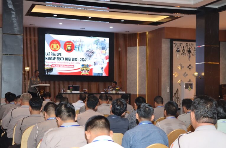 Polres Muba dilaksanakan kegiatan Latpraops (Latihan Pra Operasi) Mantab Brata Musi 2023.