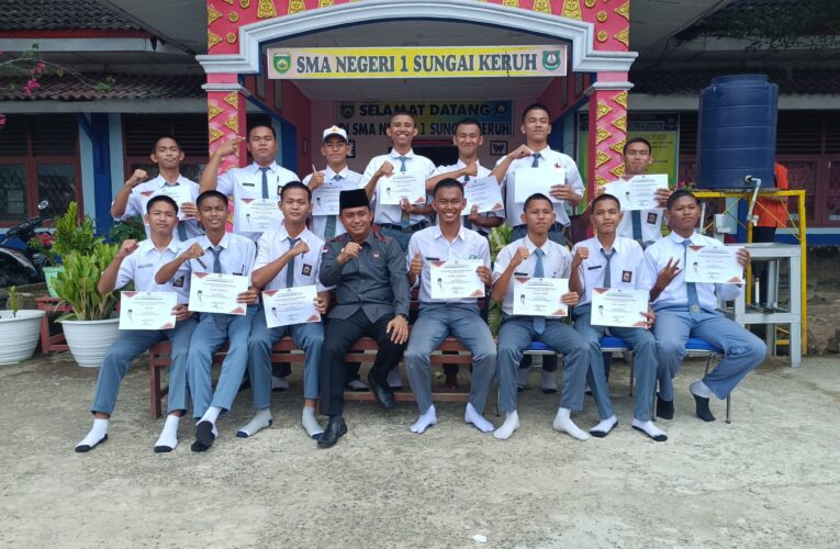 Roud Show Gema keadilan di sma 1 Sungai Keruh Mendapatkan respons positif siswa
