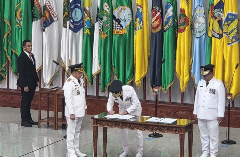 Pemkab Muba Hadiri Pelantikan Penjabat Gubernur Sumsel