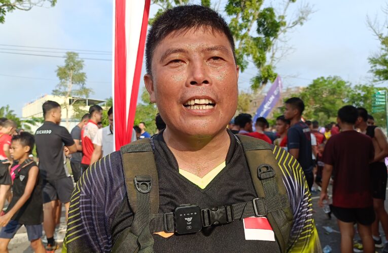 Jiwa kesatria di cerminkan Anggota kodim 0401 Muba saat Event Muba Run