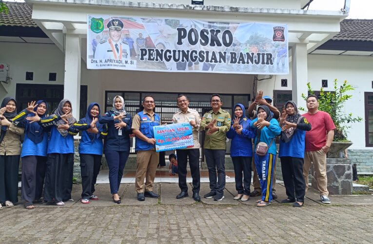 Bank Sumsel Babel cabang sekayu Saluran Bantuan Korban Banjir
