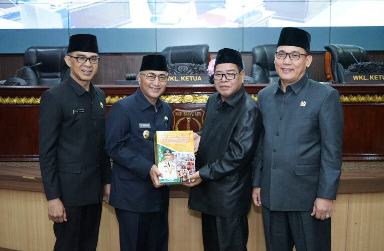 DPRD Gelar Paripurna Penyampaian LKPJ Bupati Muba Tahun 2023