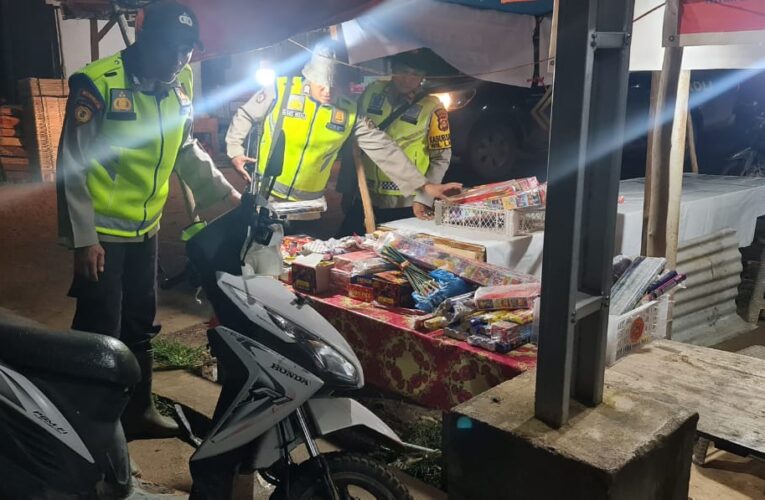 Kapolsek Lalan Iptu Zulkarnain Afianata, ST, M.Si, MH pimpin giat Patroli Stasioner