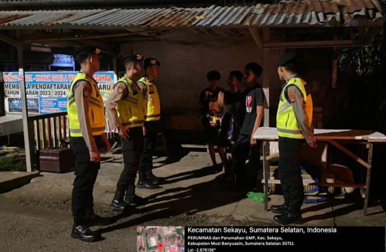 Ciptakan Rasa Aman dan Nyaman masyarakat di bulan suci Ramadhan  Sat Samapta Polres Muba Selalu lakukan Patroli