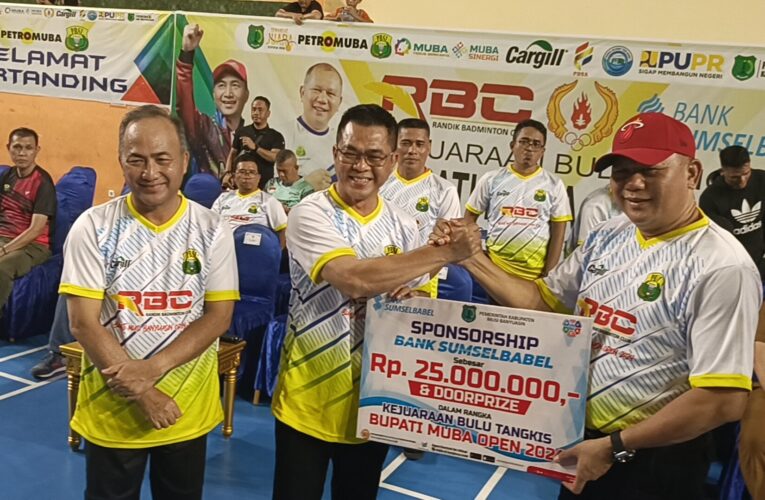 25 Juta Bank Sumsel Babel Ikut Partisipasi  Kejuaraan RBC Bupati CUP Musi Banyuasin