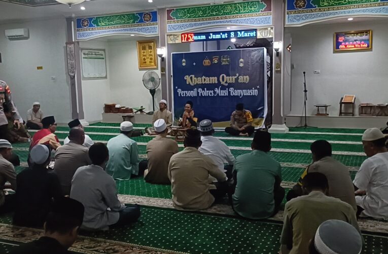 Doa Bersama Khatam Alquran Personil Polres Musi Banyuasin