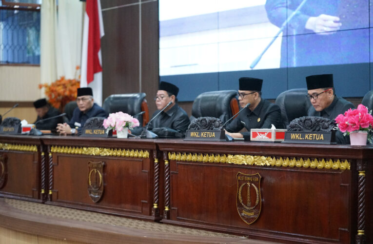 DPRD Gelar Paripurna Penyampaian LKPJ Bupati Muba Tahun 2023