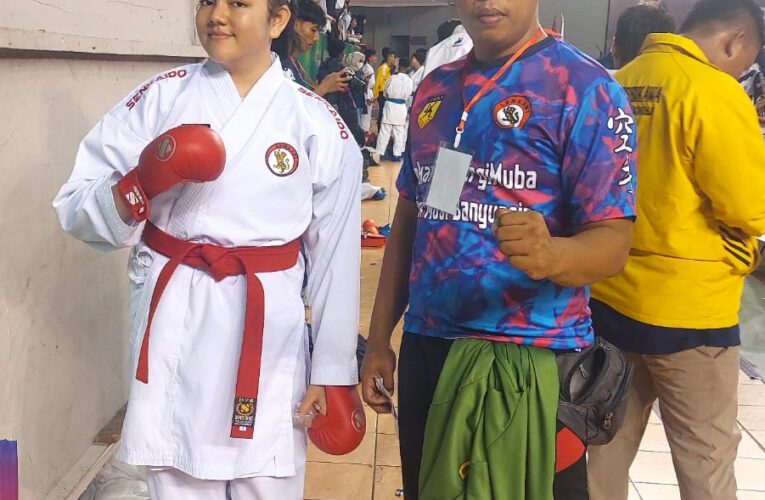 Atlet Binaan Dojo Lemkari Muba Ranting Polres Musi Banyuasin Mendapatkan Mendali Emas