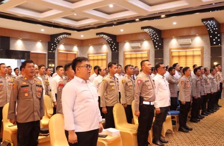 Polres Muba melaksanakan kegiatan Gelar Operasional (GO) Triwulan I tahun 2024