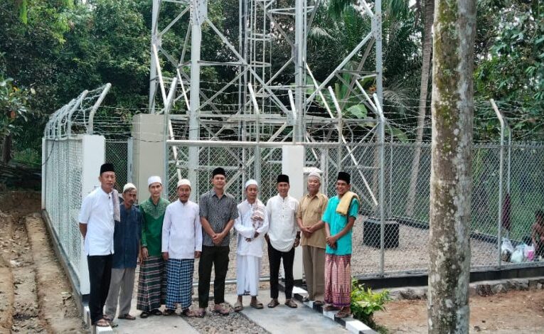 Tower Telkomsel  On Air di Dua Desa Babat Supat, Warga Ucapkan Terima Kasih ke Pj Bupati Apriyadi Mahmud