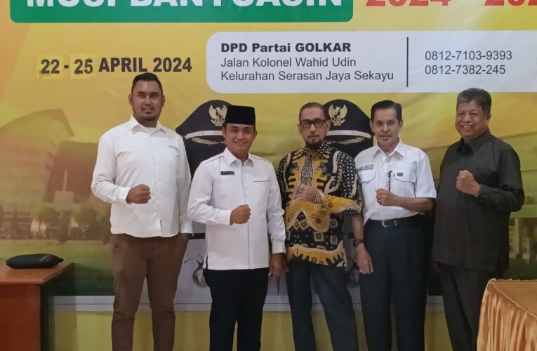 Iwan Aldes Orang Yang Pertama Ambil Formulir Wakil Bupati Musi Banyuasin di Partai Golkar Muba