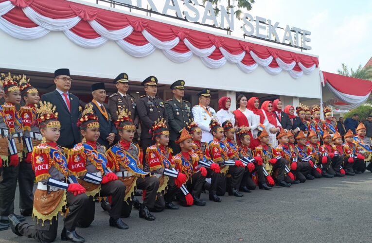 Tampi memukau Pocil Polres Musi Banyuasin HUT RI ke-79