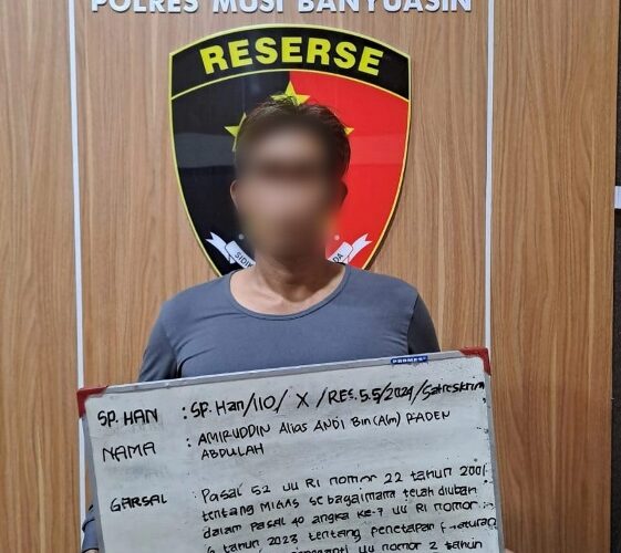 Pemilik Sumur boran Minyak Ilegal di Keluang Menyerahkan Diri  Muba,