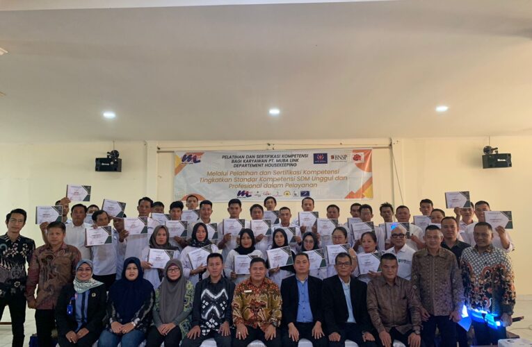 Wujudkan Pelayanan Prima, PT Muba Link Gelar Sertifikasi Housekeeping