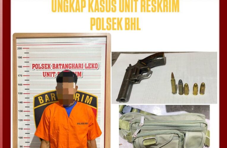 Polsek Batang Hari Leko Tangkap Dairul Arianto  Pemilik Senpi