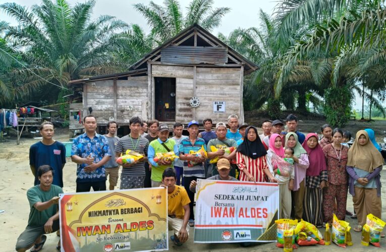 Sambut Bulan Suci Ramadhan 1446 Hijriah Iwan Aldes berbagi Rejeki di Area Kebun