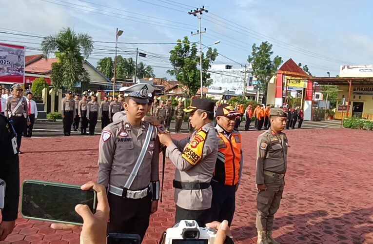 Polres Musi Banyuasin Aple Gelar Pasukan Operasi Keselamatan Musi Tahun 2025