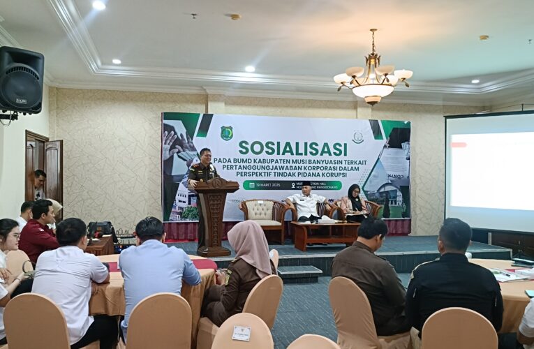 Pemkab Muba Gelar Sosialisasi Tata Kelola BUMD Untuk Cegah Tindak Pidana Korporasi
