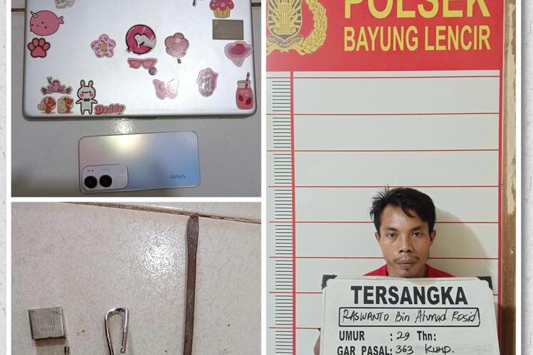 Tim Tekab 204 Bayung Lincir Tangkap Pelaku Pembobol Toko Bangunan