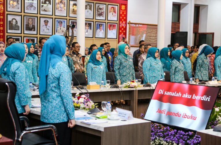 Ikuti Rakor di Griya Agung, TP PKK Hj Patimah Toha Siap Sinergi Untuk Menyelaraskan Program Kerja