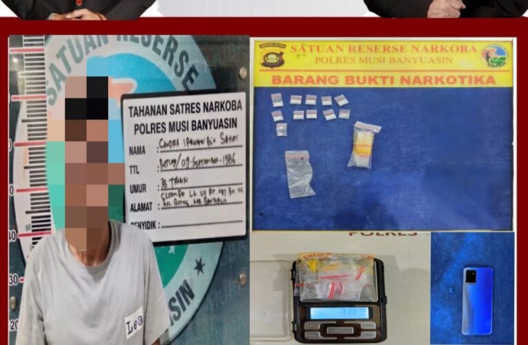 Proaktif Warga  Polres Muba tangkap 2 Pemain Narkoba Di tangkap