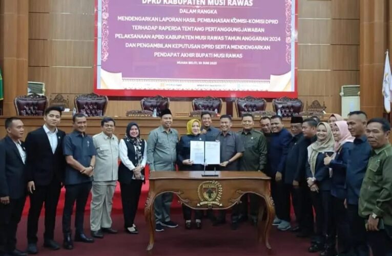 Paripurna DPRD Mura Sahkan Pertanggungjawaban APBD Tahun 2024