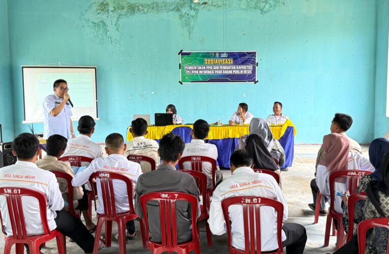 Wujudkan Keterbukaan Informasi: Dinkominfo Muba Gelar Sosialisasi PPID Desa di Sungai Medak