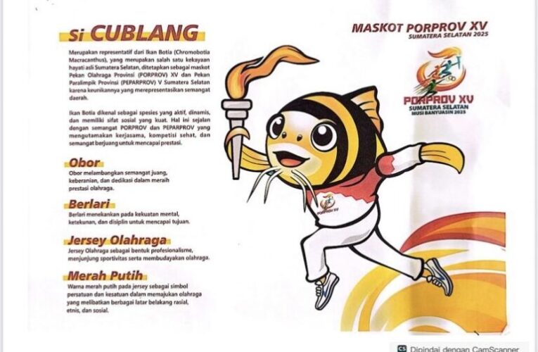 Gubernur Sumsel Setujui Usulan Bupati Muba Tentang Maskot dan Logo Resmi Porprov XV