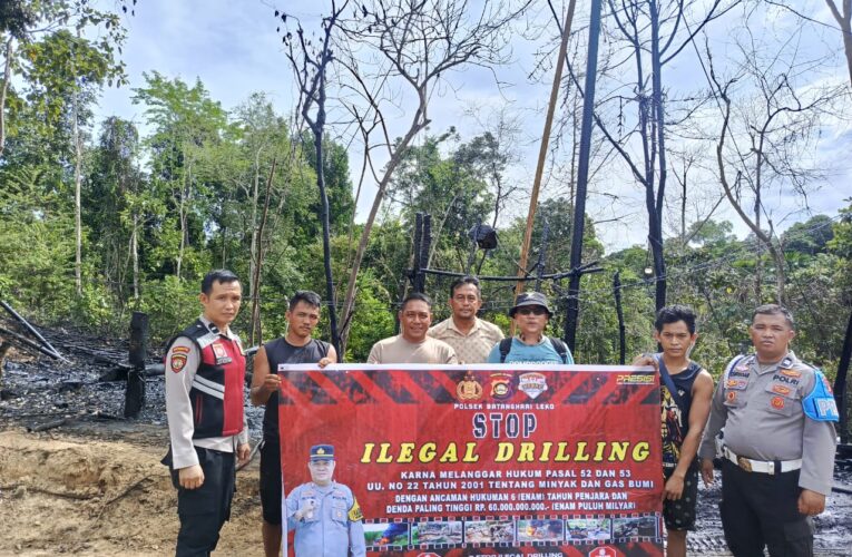 Polsek BHL mensosialisasikan larangan praktek pengeboran minyak ilegal (illegal drilling)