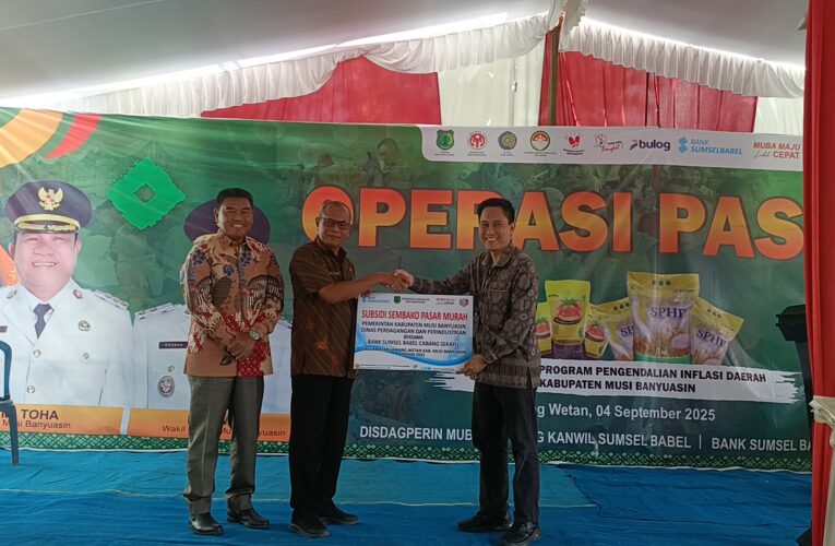 Lanjutkan Program Operasi Pasar Bank Sumsel terus dukung Pemkab muba