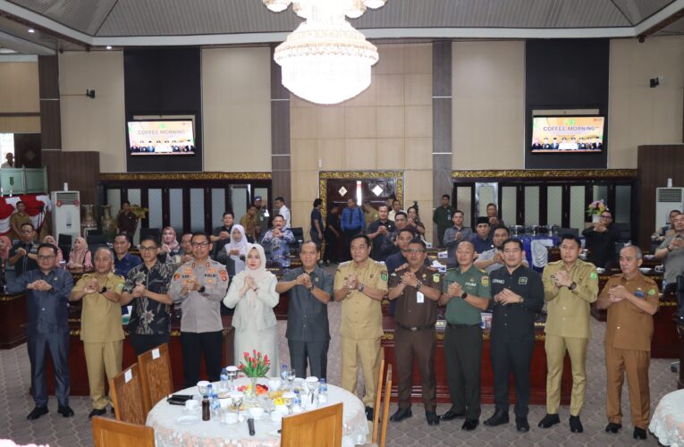 Perkuat Kordinasi Kapolres Hadiri Coffee Morning