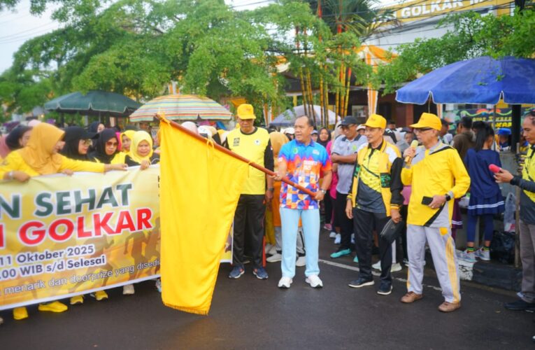 Semarak HUT Golkar, Ribuan Warga Ikuti Pasar Murah dan Jalan Sehat