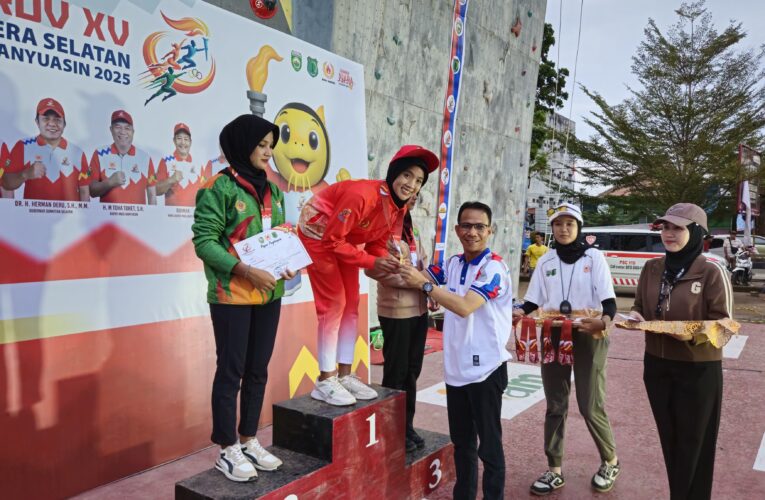Atlet Muba  Panjat Tebing memperoleh Mendali hari ini