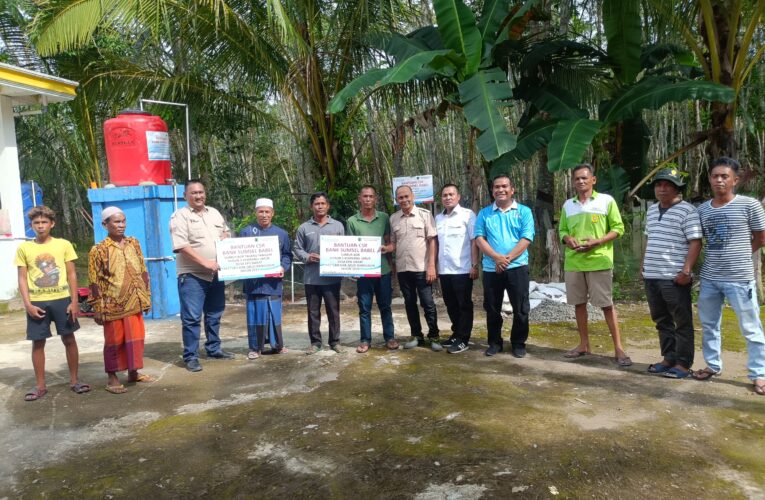 Atasi Krisis Air Bersih, Bank Sumsel Babel Salurkan Bantuan Sumur Bor di Tiga Dusun Desa Epil Barat